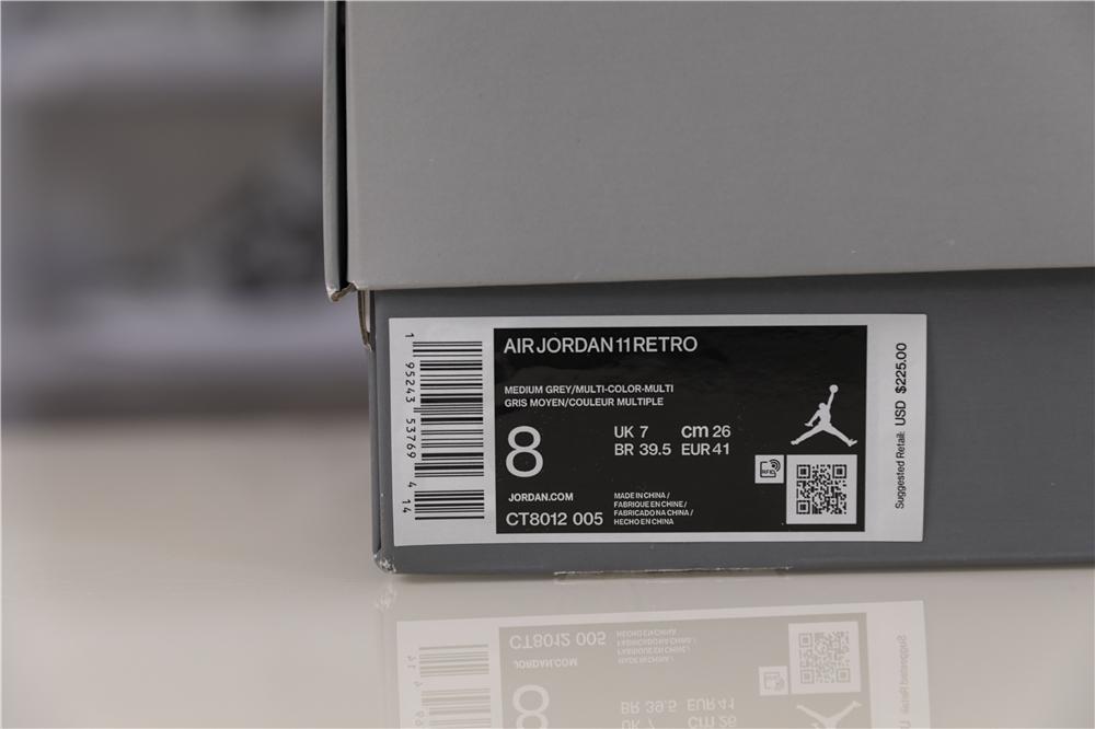 PK GOD Air Jordan 11 cool grey retail materials ready to ship